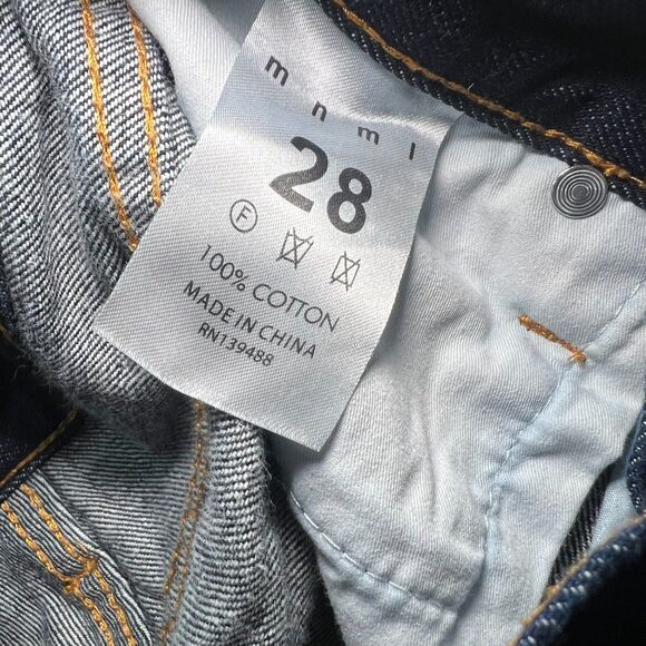 MNML Men's 28 Denim Blue Dark Wash Ankle Zip Slim Denim - Picture 3 of 7